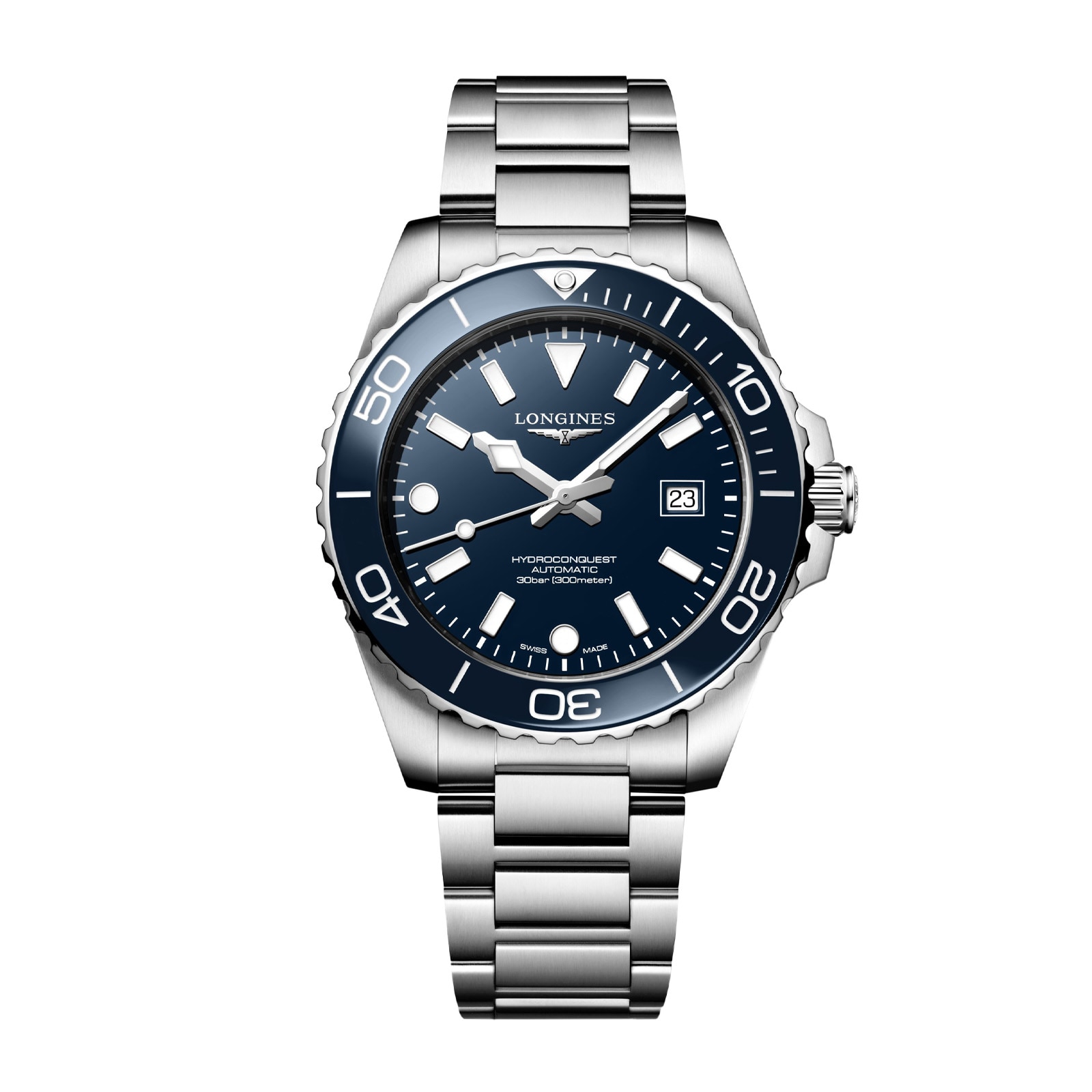 Longines HydroConquest 42mm Mens Watch Blue