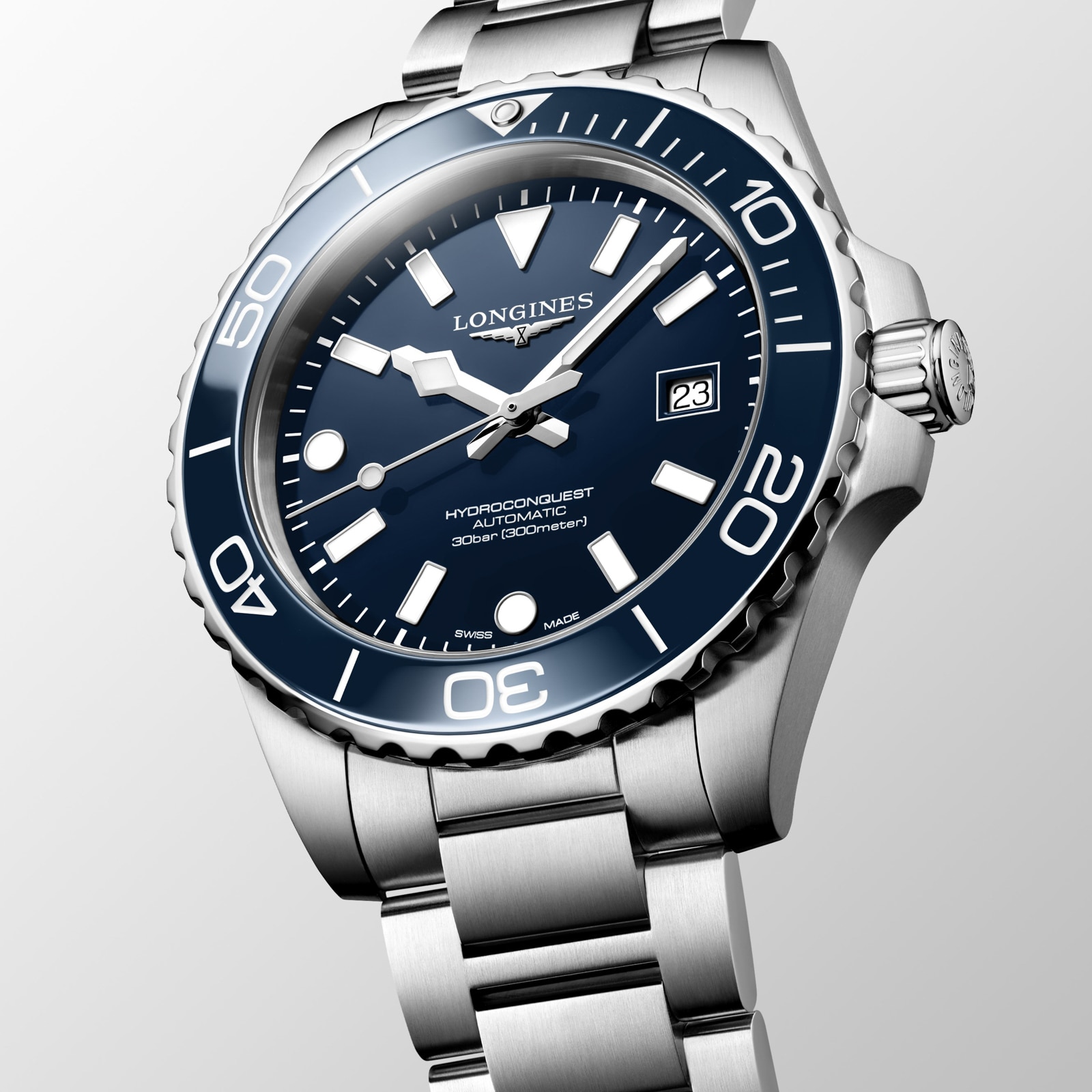 Longines HydroConquest 42mm Mens Watch Blue