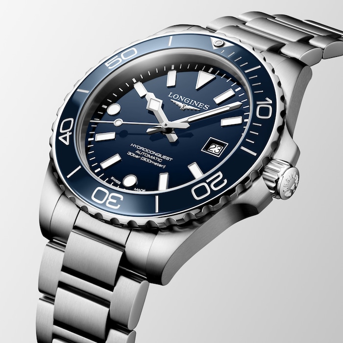 Longines HydroConquest 42mm Mens Watch Blue