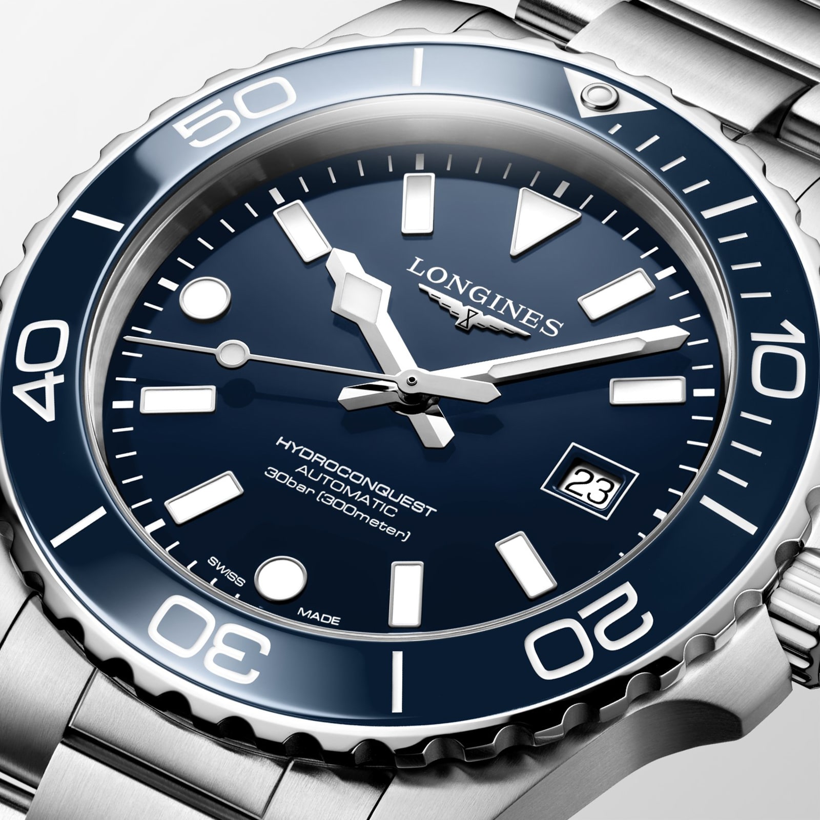 Longines HydroConquest 42mm Mens Watch Blue