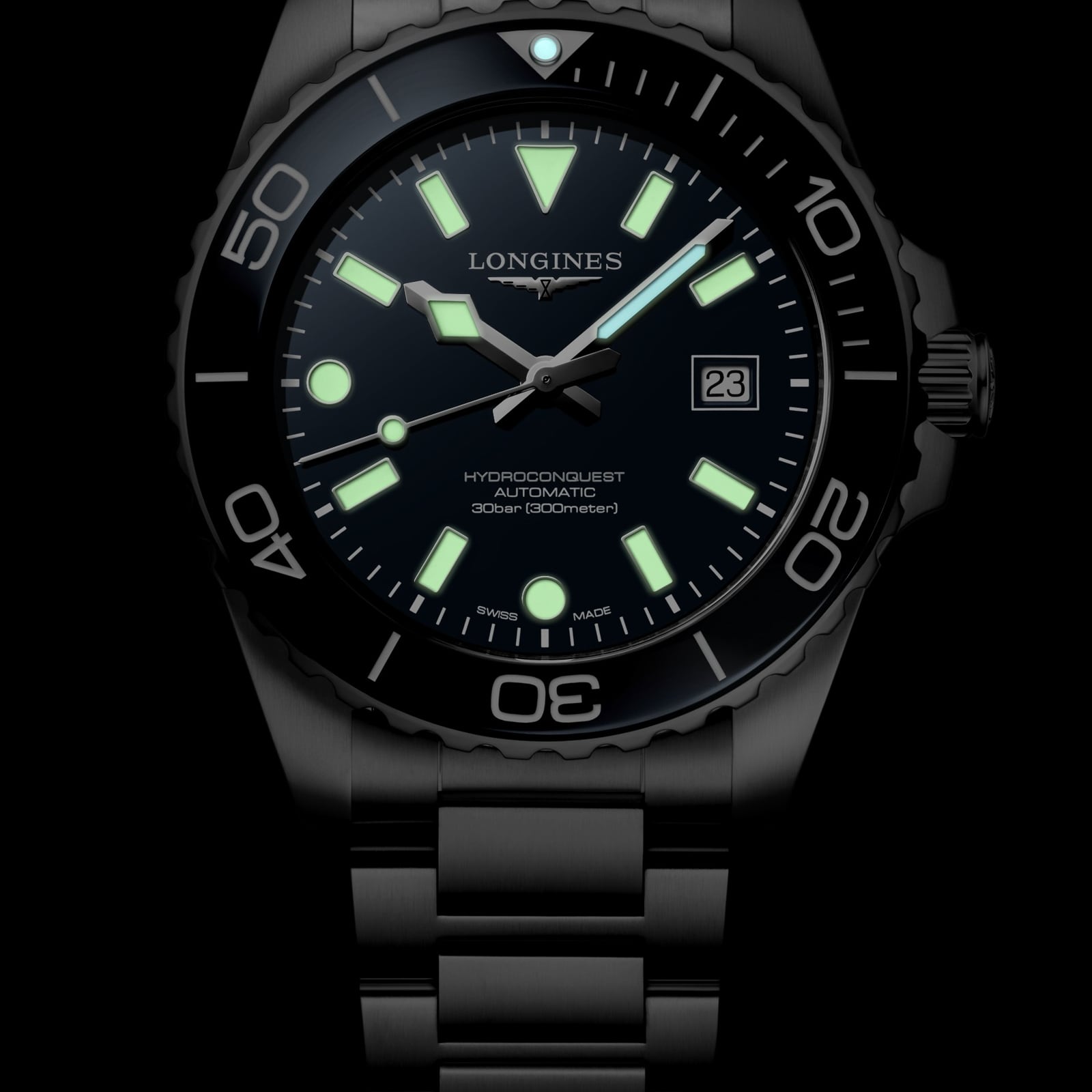 Longines HydroConquest 42mm Mens Watch Blue