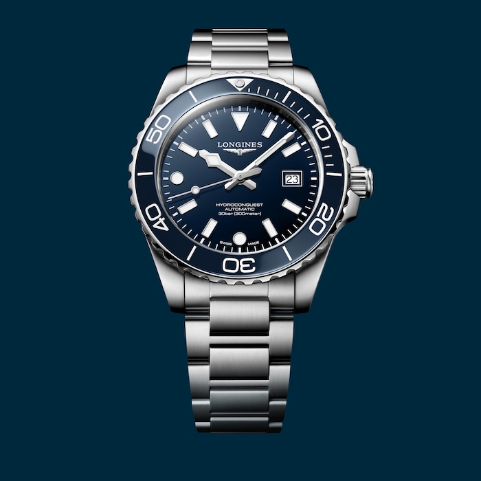 Longines HydroConquest 42mm Mens Watch Blue