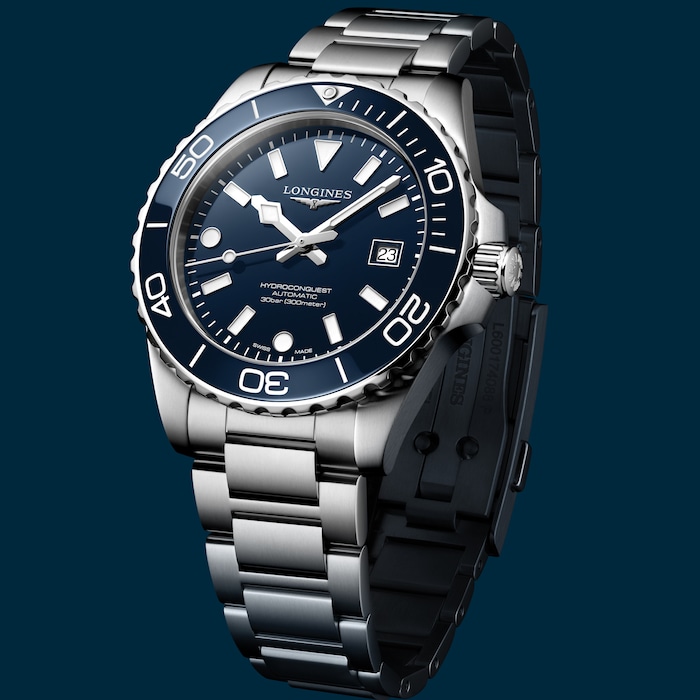 Longines HydroConquest 42mm Mens Watch Blue