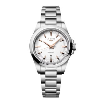 Longines HydroConquest Quartz 30mm Ladies Watch White Longines HydroConquest Quartz 30mm Ladies Watch White