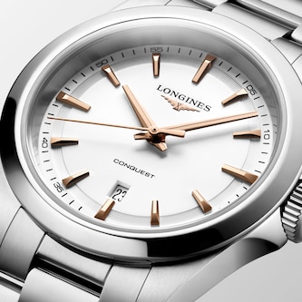 Longines HydroConquest Quartz 30mm Ladies Watch White Longines HydroConquest Quartz 30mm Ladies Watch White