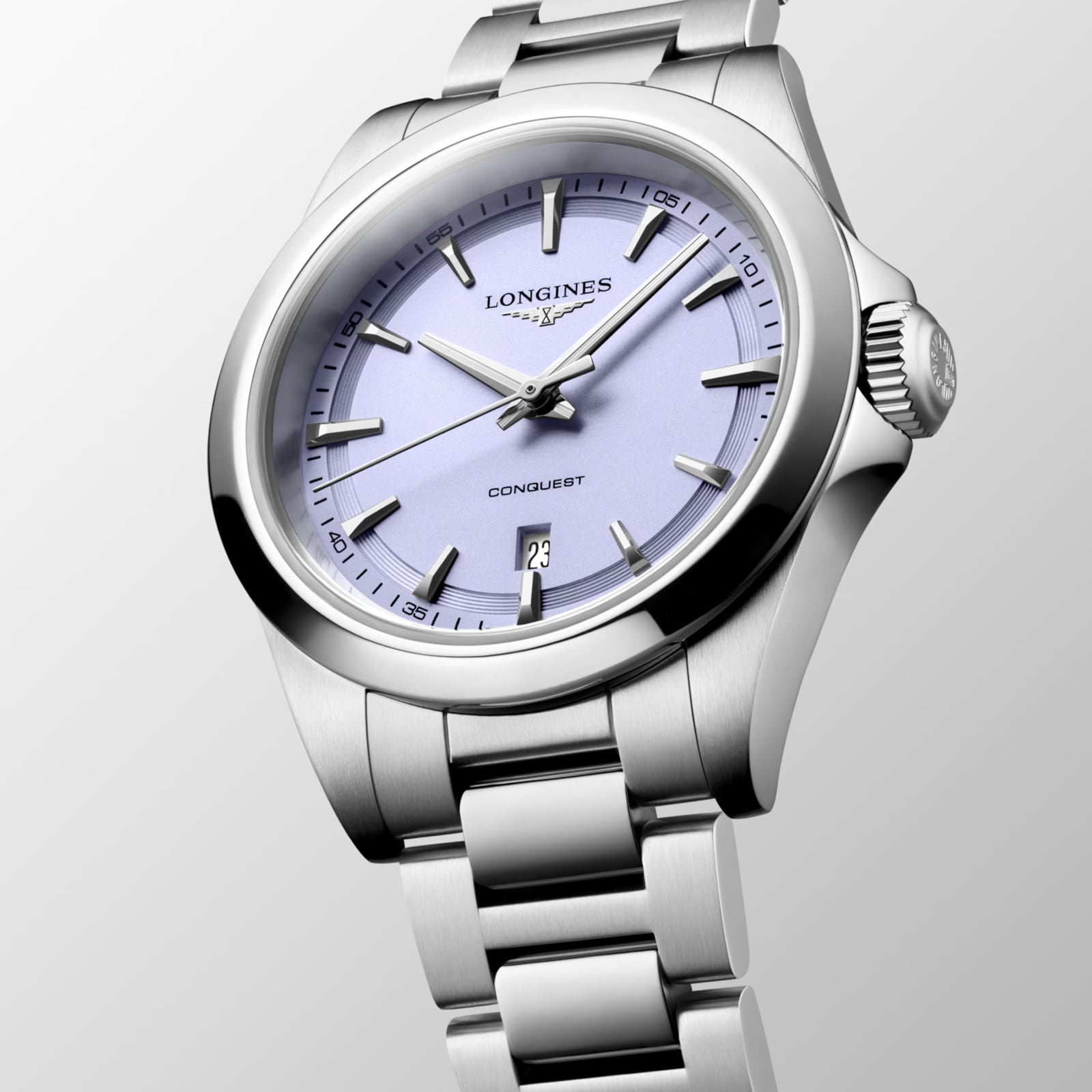 Longines HydroConquest Quartz 30mm Ladies Watch Purple