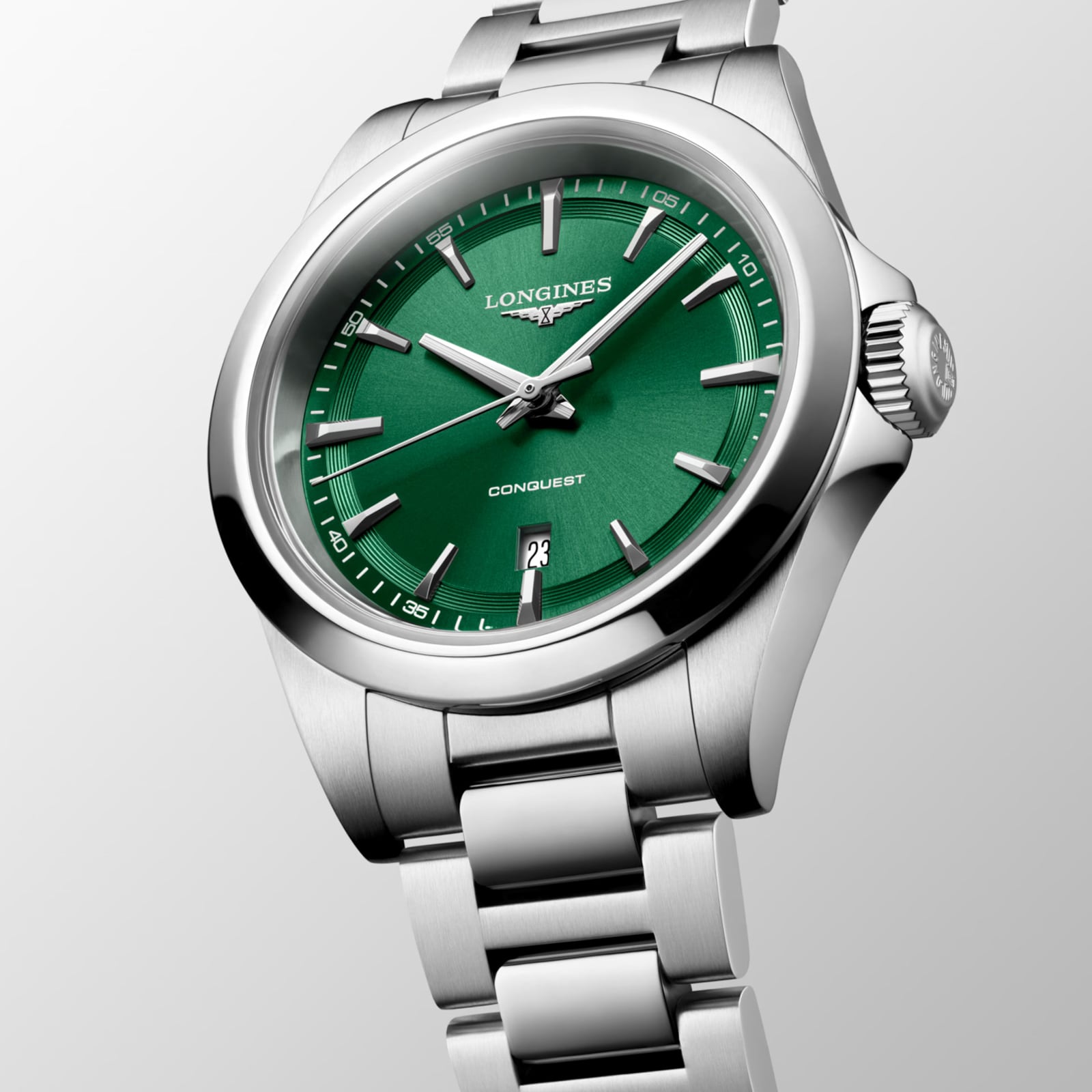 Longines HydroConquest Quartz 30mm Ladies Watch Green