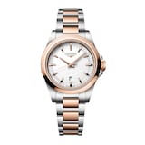 Longines Conquest Quartz 30mm Ladies Watch Bi-Colour White