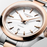 Longines Conquest Quartz 30mm Ladies Watch Bi-Colour White