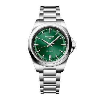 Longines Conquest Quartz 38mm Mens Watch Green Longines Conquest Quartz 38mm Mens Watch Green