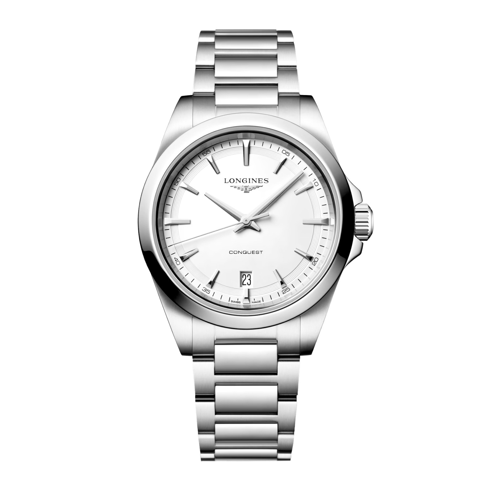 Longines Conquest 38mm Mens Watch White Longines Conquest 38mm Mens Watch White