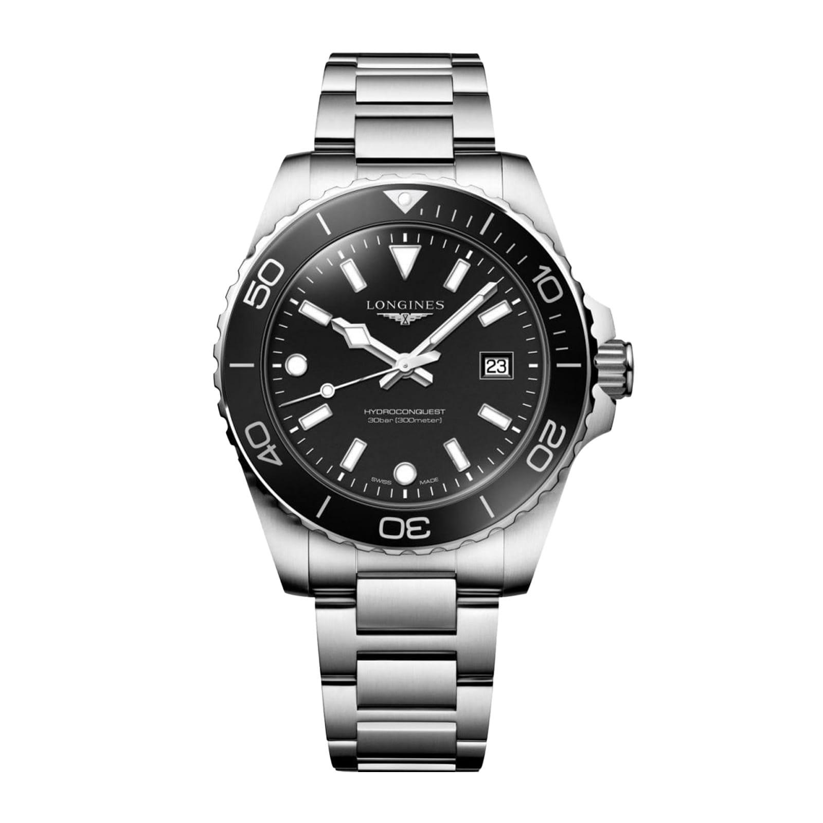 Longines HydroConquest Quartz 42mm Mens Watch Black Longines HydroConquest Quartz 42mm Mens Watch Black