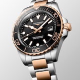 Longines HydroConquest Quartz 42mm Mens Watch Black