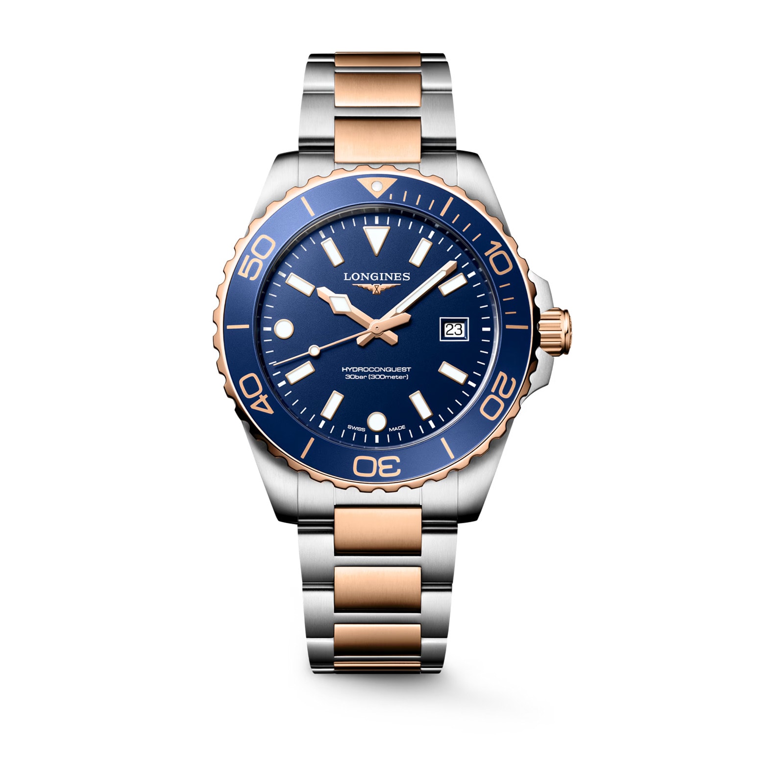 Longines HydroConquest Quartz 42mm Mens Watch Blue