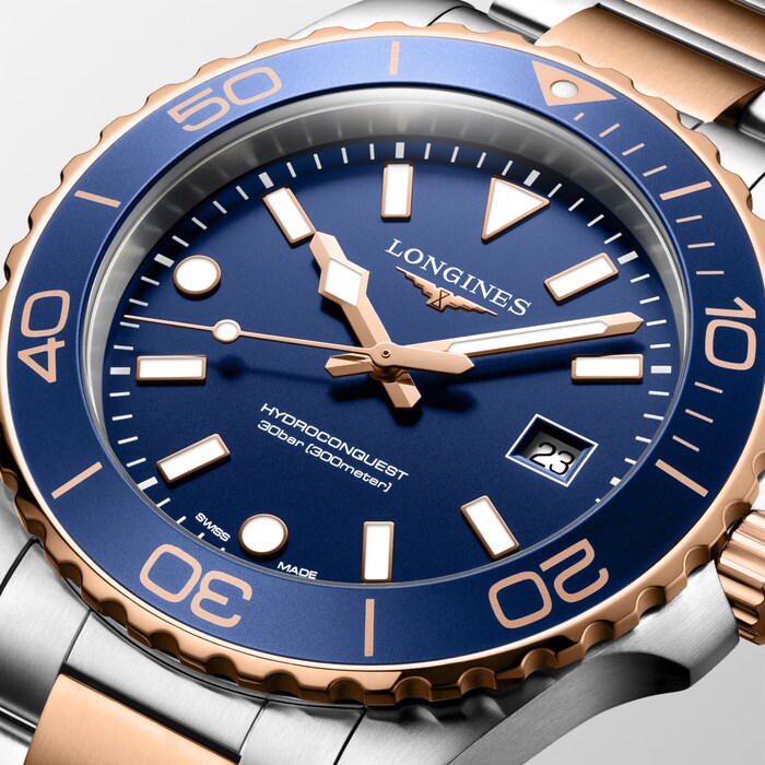 Longines HydroConquest Quartz 42mm Mens Watch Blue