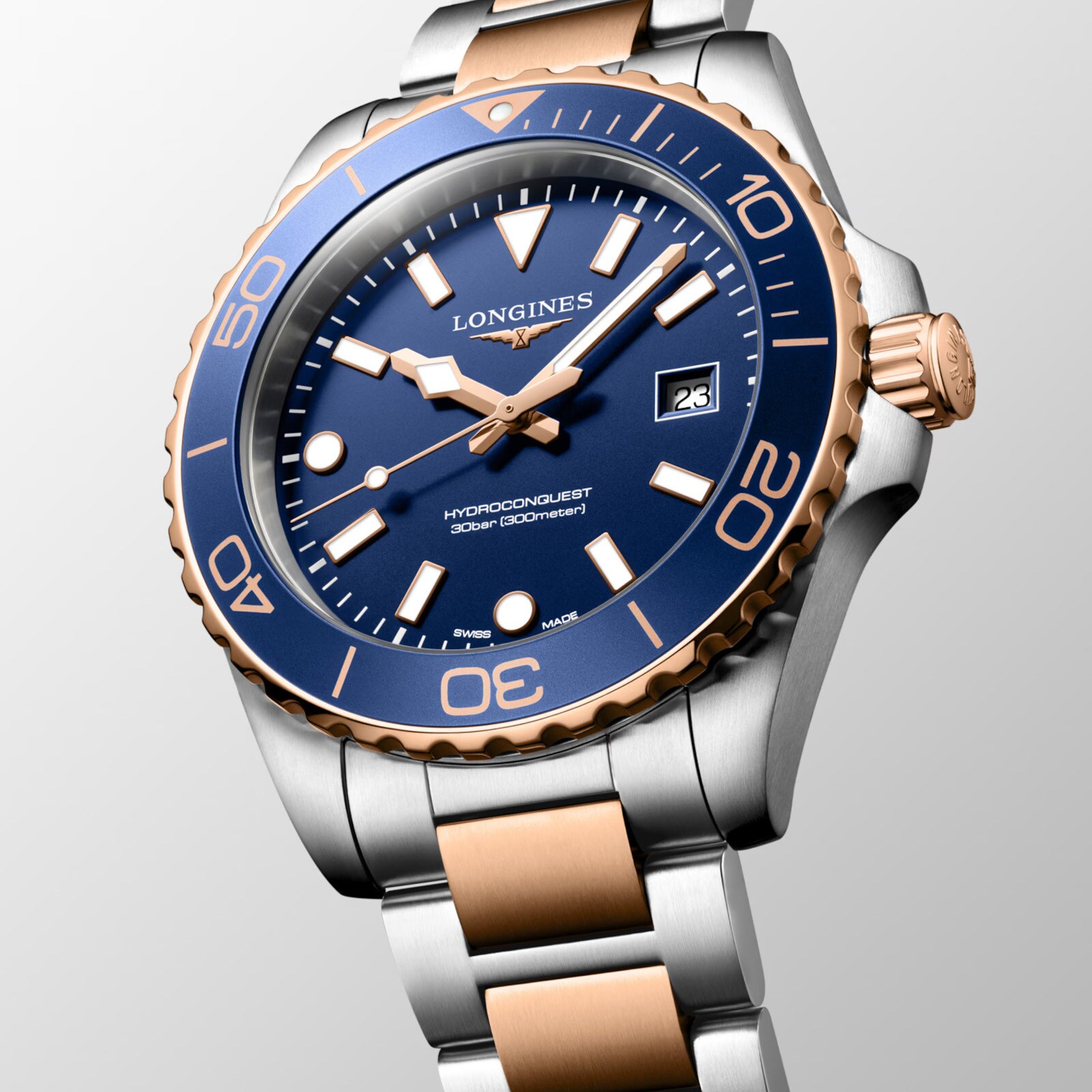 Longines HydroConquest Quartz 42mm Mens Watch Blue