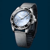 Longines HydroConquest 42mm Mens Watch Ice Blue Mesh