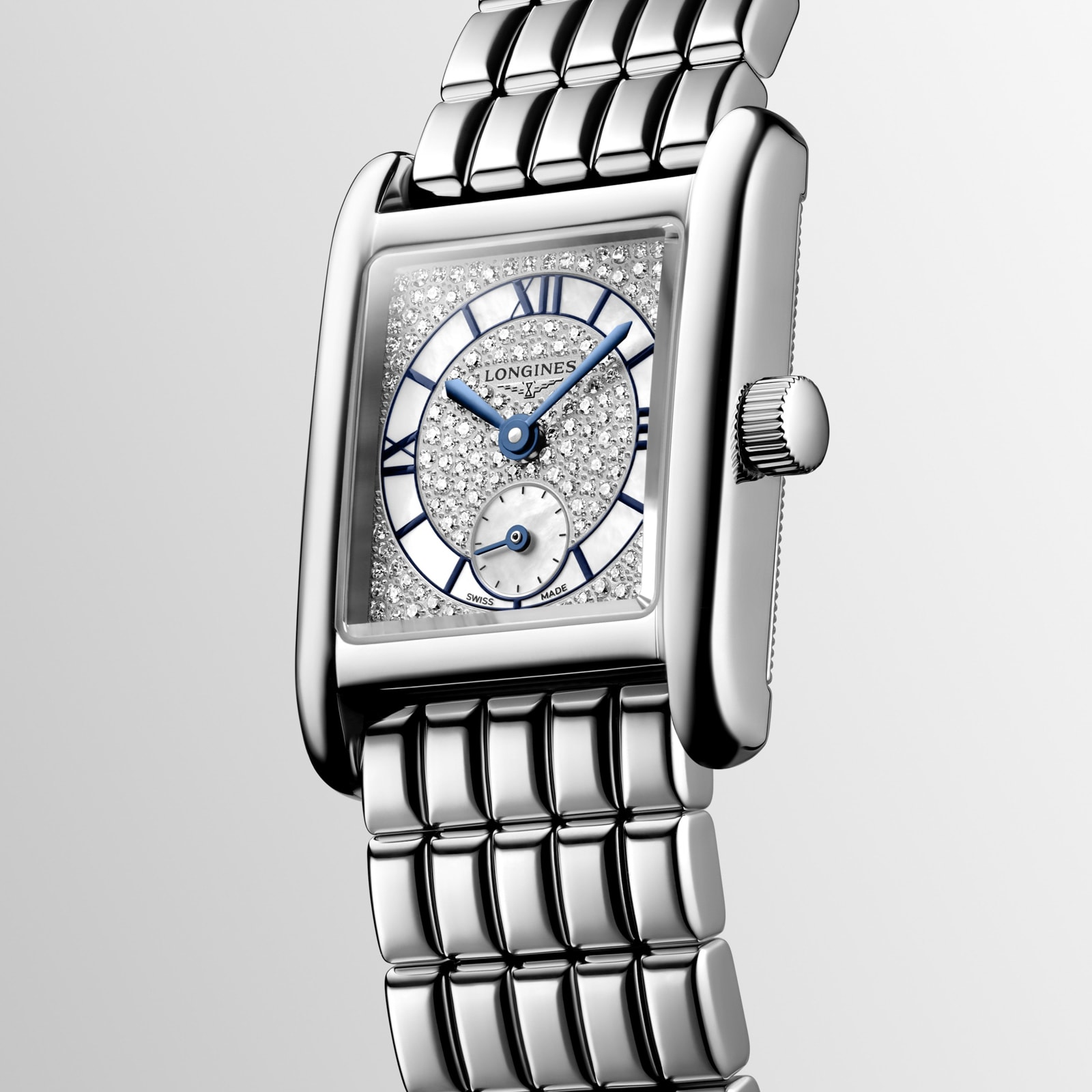 Longines Mini DolceVita 21.5mm X 29mm Ladies Watch Mother Of Pearl