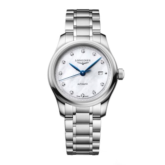 Longines Master Collection Automatic 30mm Ladies Watch Mother of Pearl