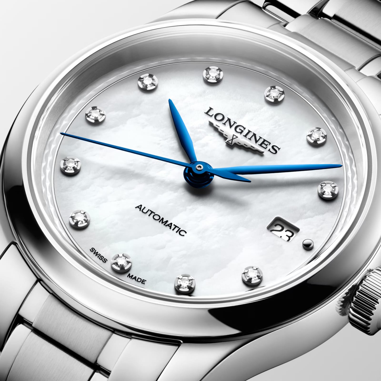 Longines Master Collection Automatic 30mm Ladies Watch Mother of Pearl