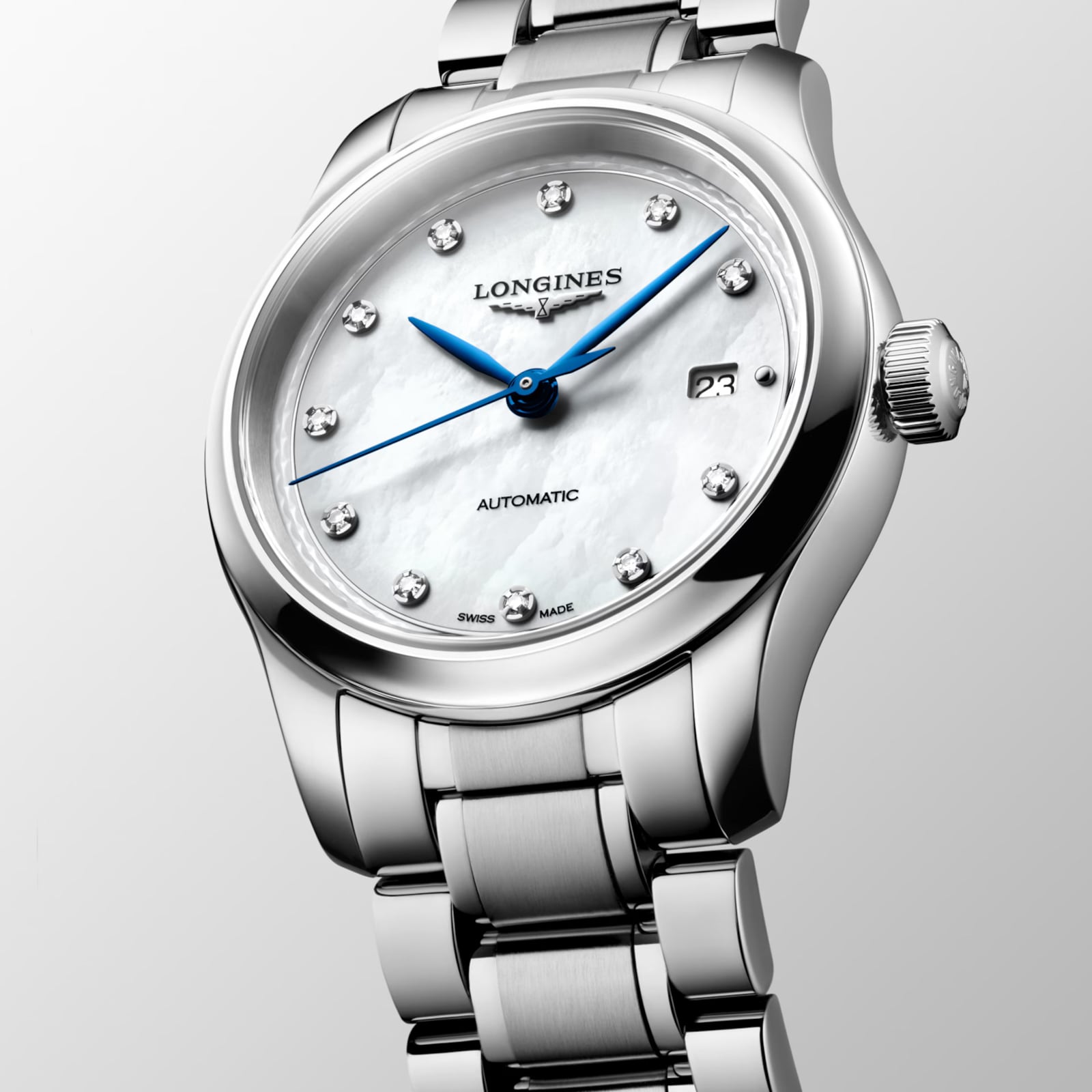 Longines Master Collection Automatic 30mm Ladies Watch Mother of Pearl