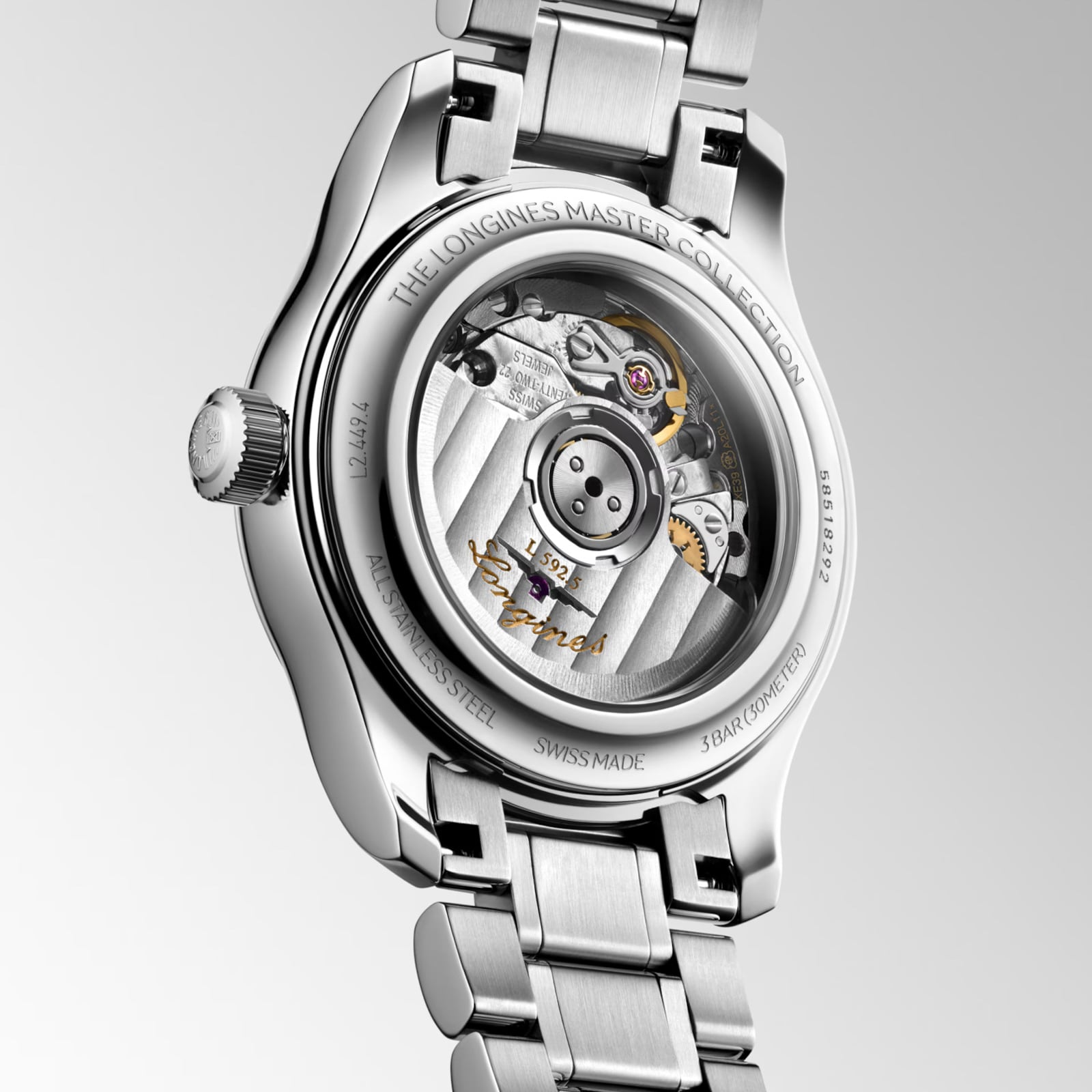 Longines Master Collection Automatic 30mm Ladies Watch Mother of Pearl