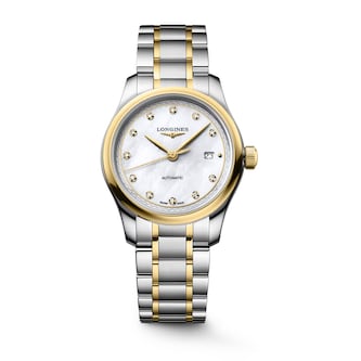 Longines Master Collection 30mm Ladies Watch Stainless Steel and 18ct Yellow Gold