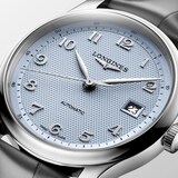 Longines Master Collection 39mm Mens Watch Light Blue Dial