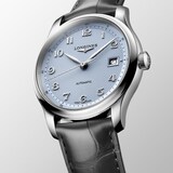 Longines Master Collection 39mm Mens Watch Light Blue Dial