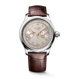 Longines Master Collection Chrono Monopusher 41mm Mens Watch Ivory Dial