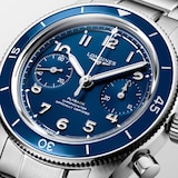 Longines Spirit Pilot Flyback 39.5mm Mens Watch Blue Stainless Steel