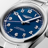 Longines Spirit Pilot 39mm Mens Watch Blue Stainless Steel