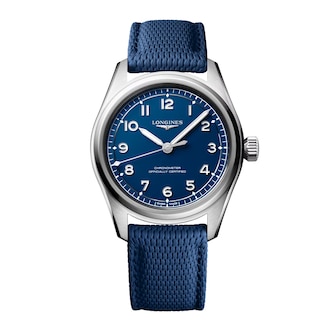 Longines Spirit Pilot 39mm Mens Watch Blue