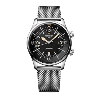 Longines Legend Diver 59 42mm Mens Watch Black