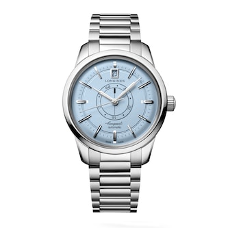 Longines Conquest Heritage Central Power Reserve 38mm Mens Watch Blue