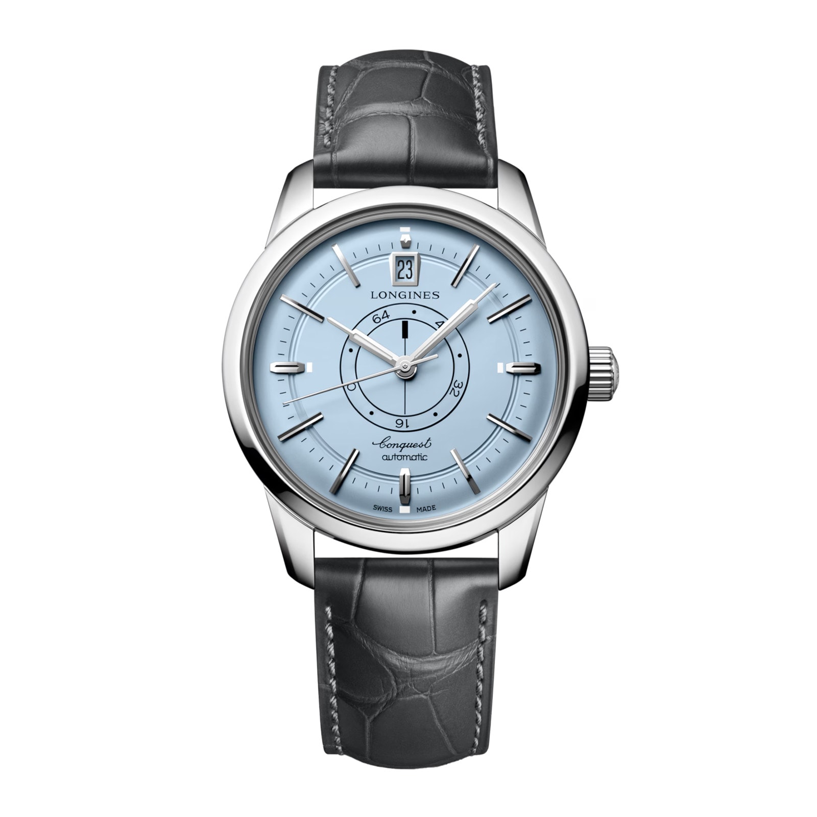Longines Conquest Heritage Central Power Reserve 38mm Mens Watch Blue