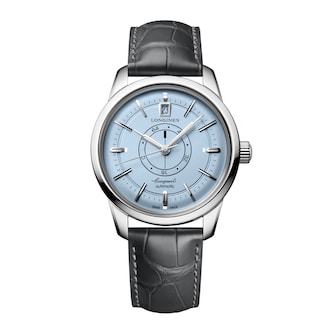Longines Conquest Heritage Central Power Reserve 38mm Mens Watch Blue Longines Conquest Heritage Central Power Reserve 38mm Mens Watch Blue