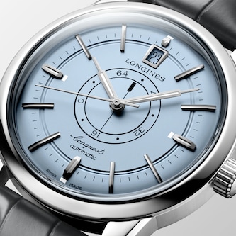 Longines Conquest Heritage Central Power Reserve 38mm Mens Watch Blue Longines Conquest Heritage Central Power Reserve 38mm Mens Watch Blue