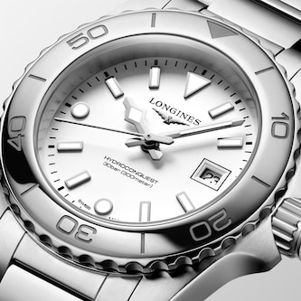 Longines Hydroconquest 30mm Quartz Ladies Watch White Dial Stainless Steel Bracelet Longines Hydroconquest 30mm Quartz Ladies Watch White Dial Stainless Steel Bracelet