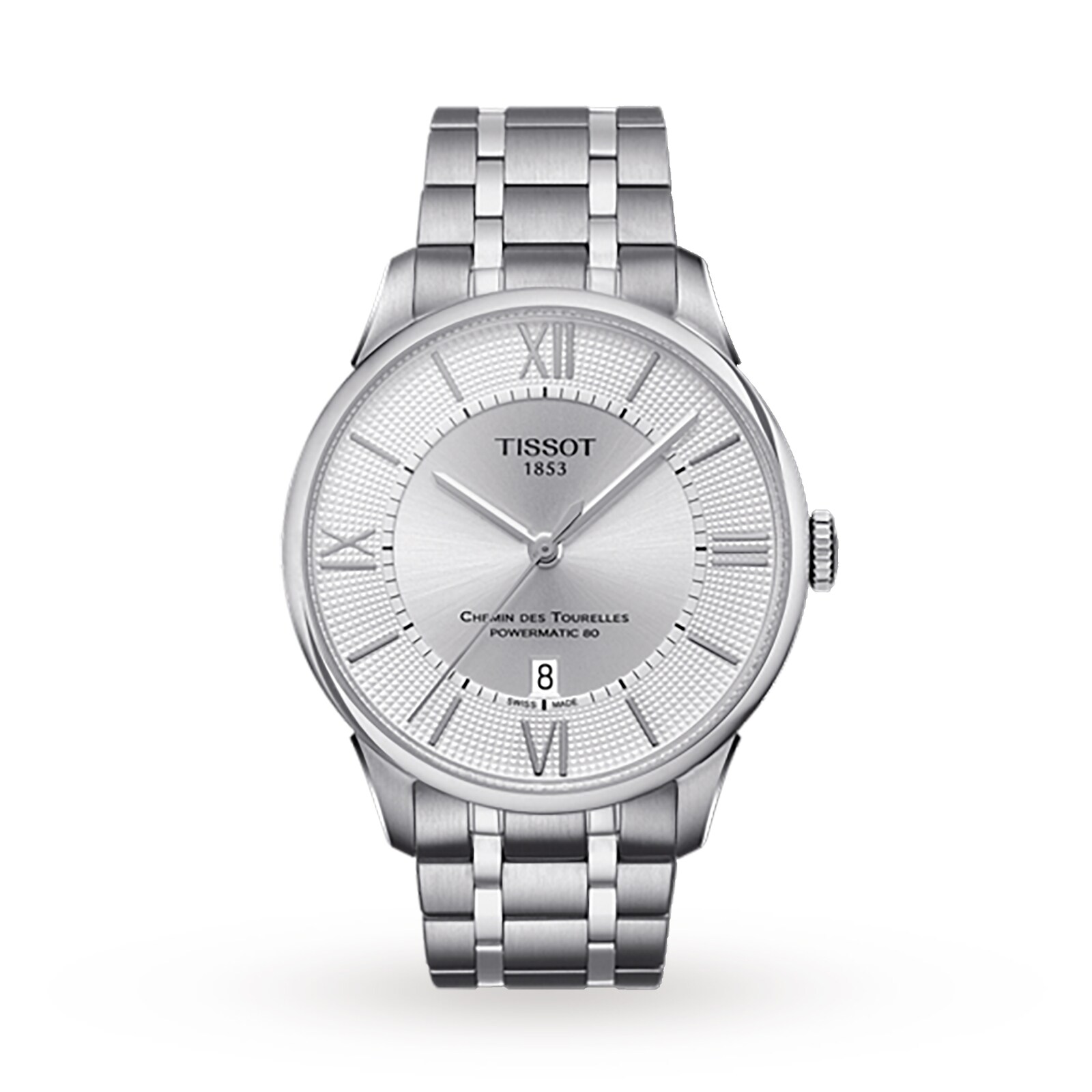 Tissot T-Classic Chemindes Tourelles Powermatic 80 42mm Mens Watch