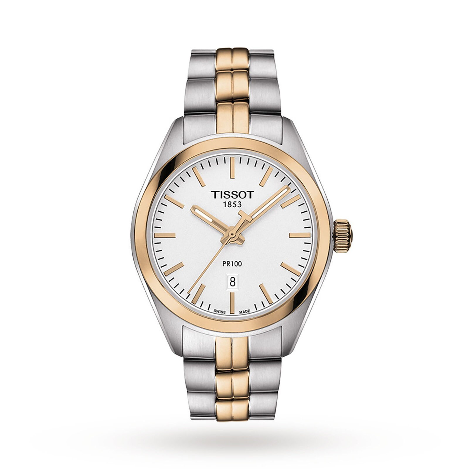 Tissot T-Classic PR 100 Two Tone Quartz 33mm Ladies Watch