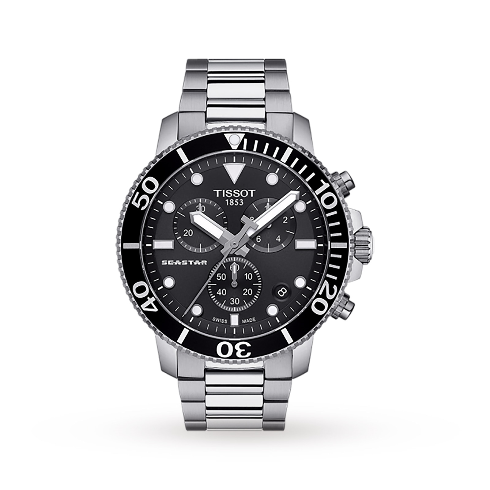 Tissot Seastar 45.5mm Mens Watch Black Tissot Seastar 45.5mm Mens Watch Black