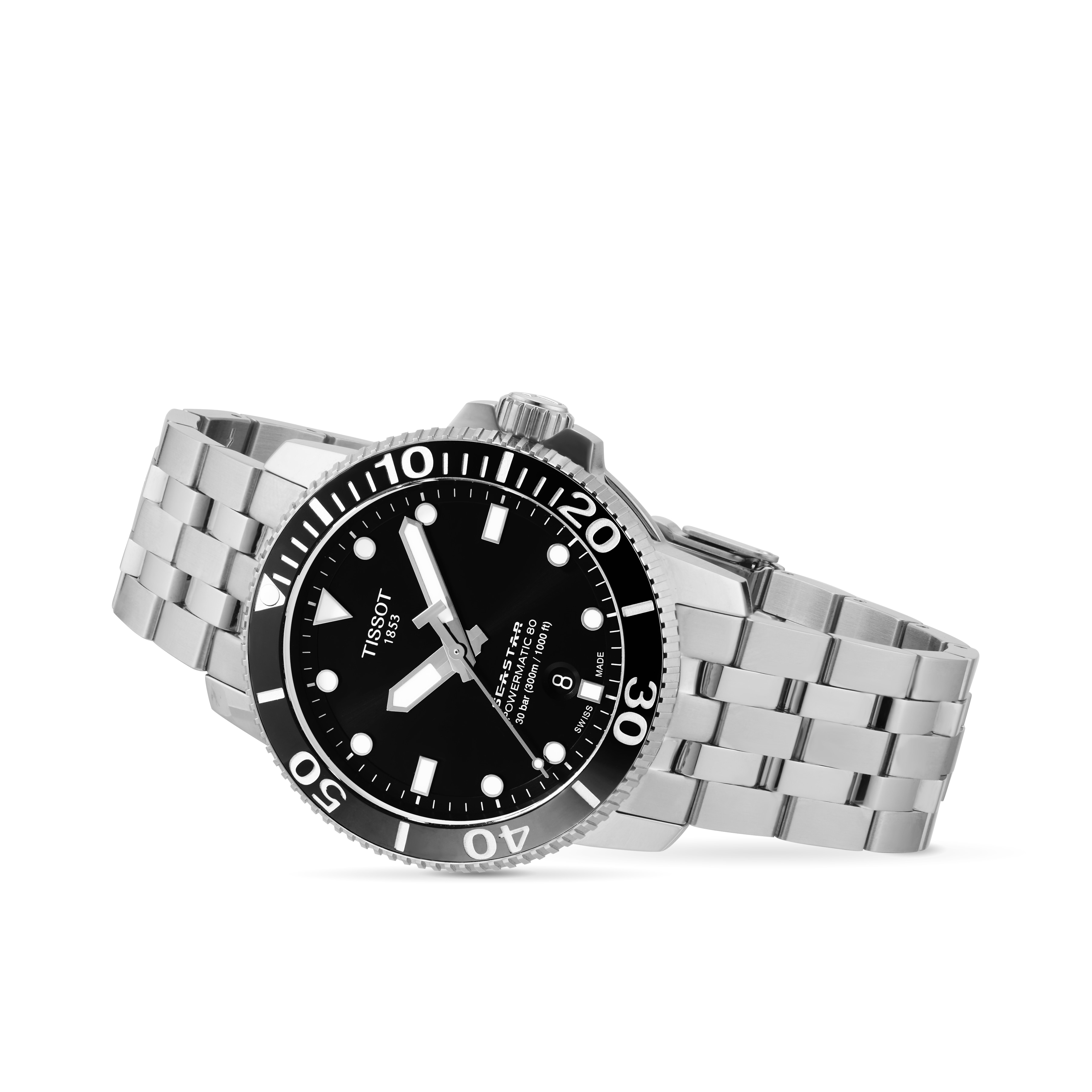 Seastar 1000 automatic hotsell black dial men's watch