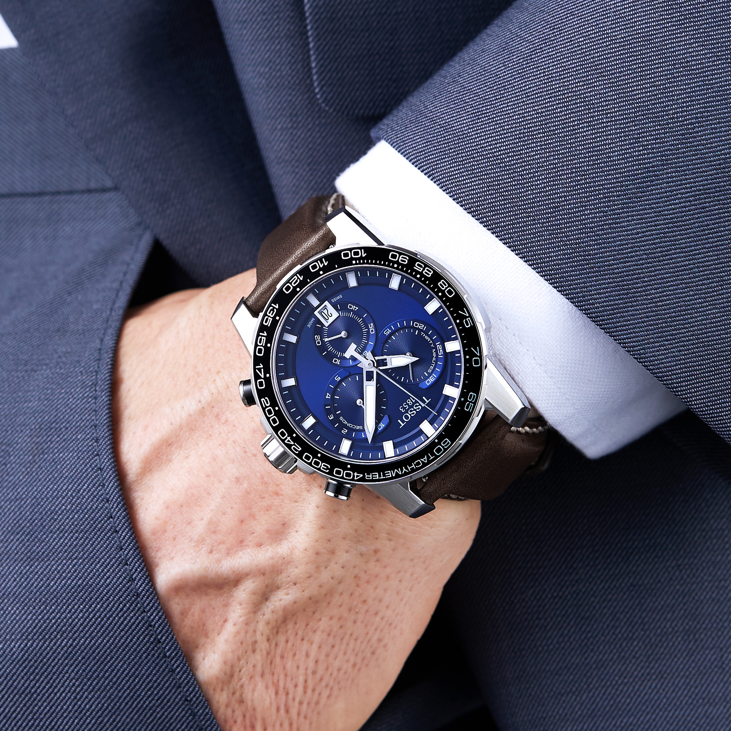 Tissot watches blue face hot sale