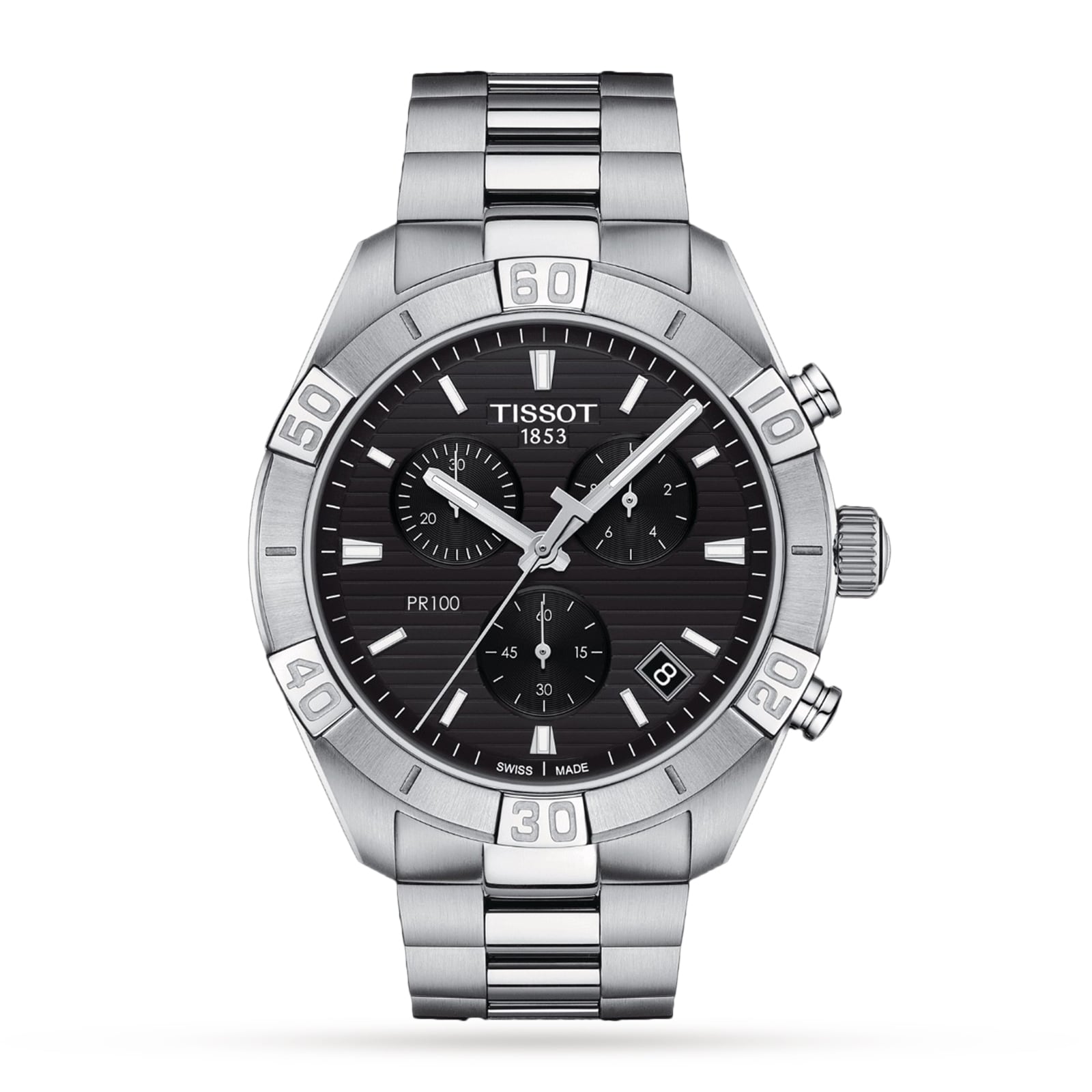 Tissot PR 100 Sport Chronograph 44mm Mens Watch