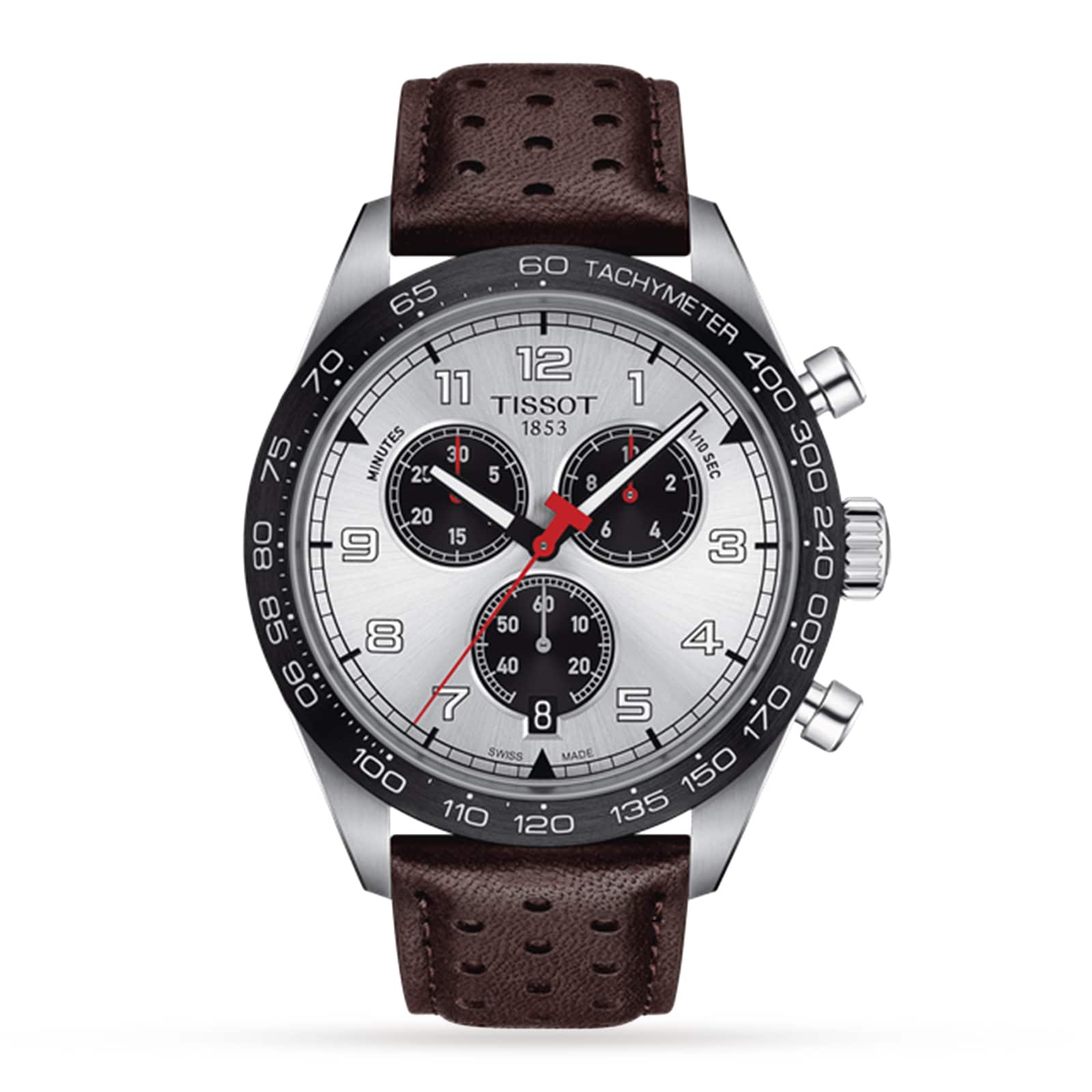 T-Sport PRS516 Chronograph 45mm Mens Watch Silver