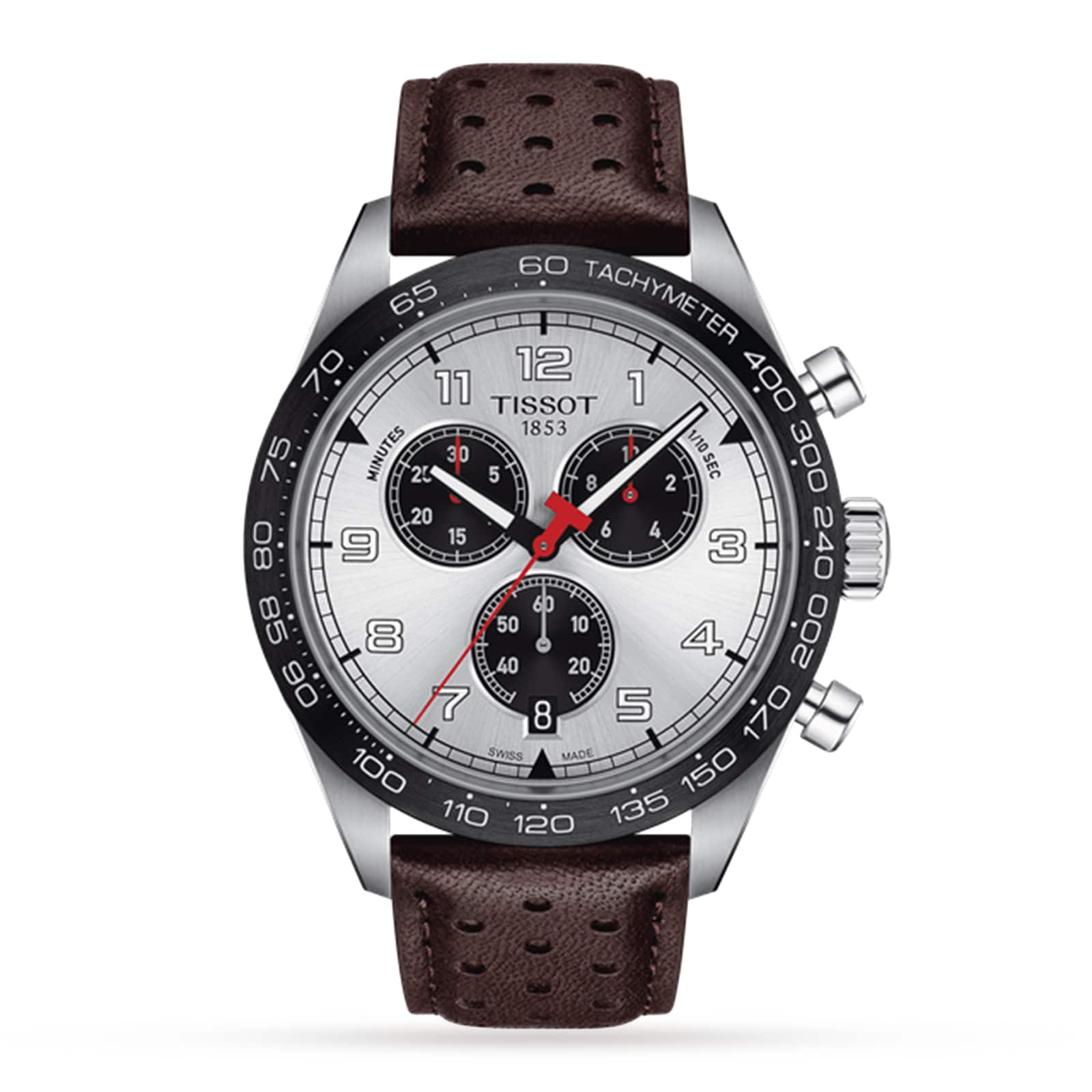 Tissot PRS 516 Chronograph 45mm Mens Watch Silver Tissot PRS 516 Chronograph 45mm Mens Watch Silver