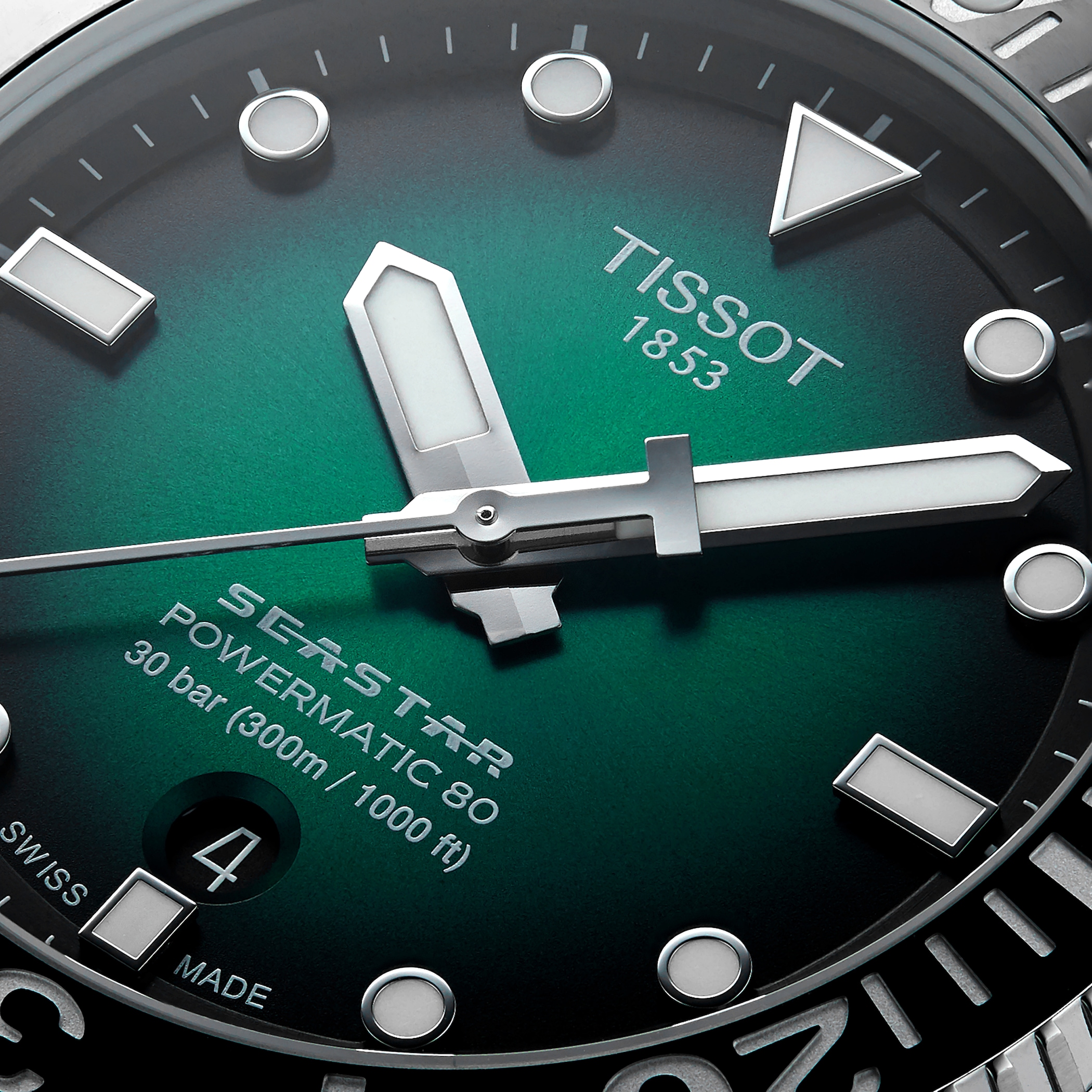 Tissot Seastar 43mm Mens Watch Green