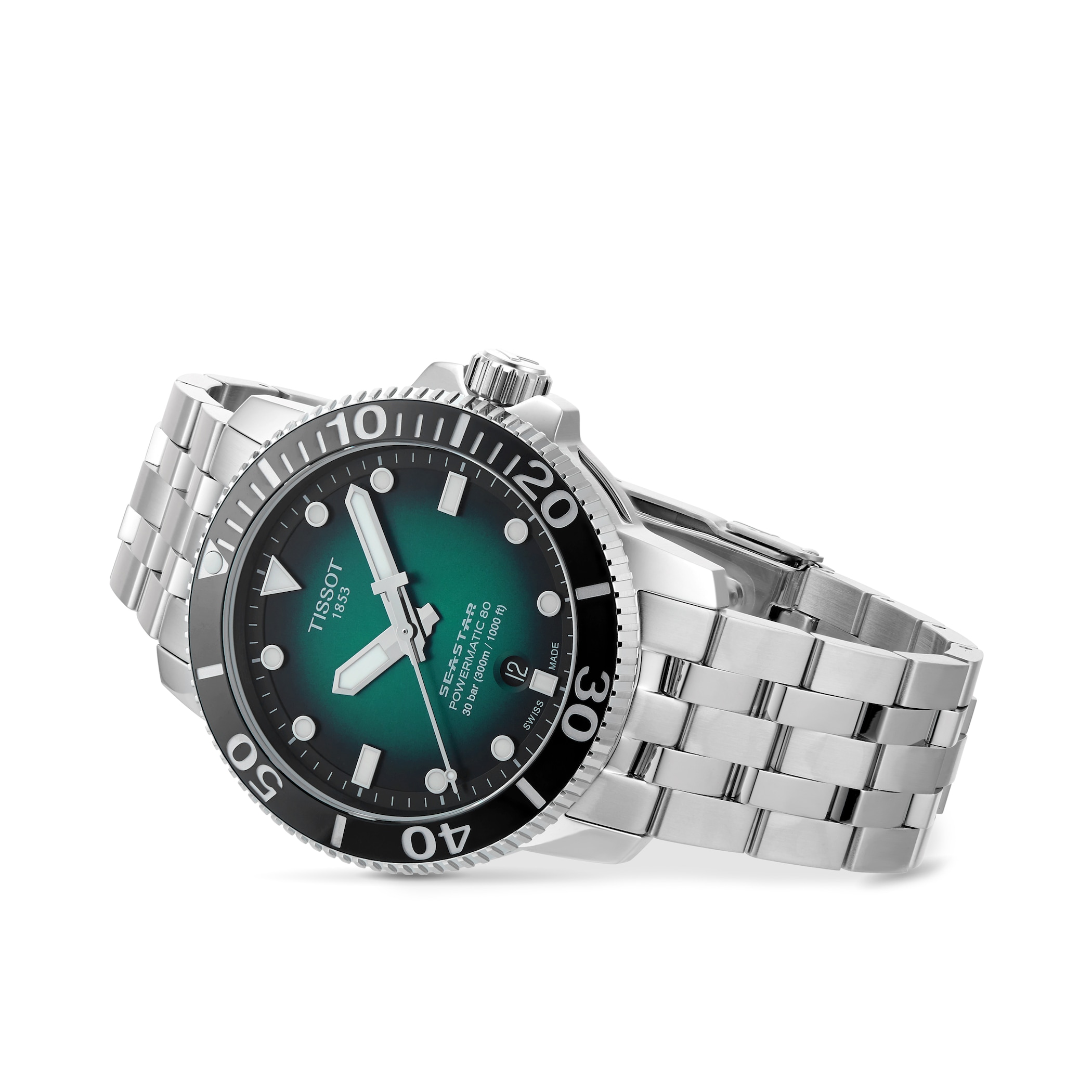 Tissot Seastar 43mm Mens Watch Green