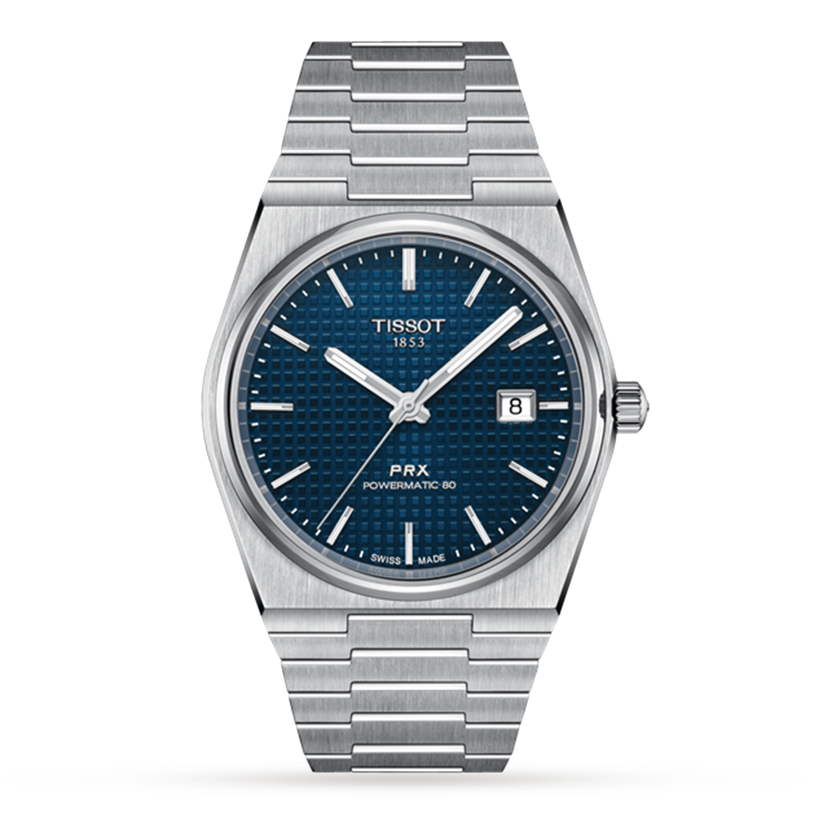 Tissot PRX Powermatic 80 40mm Mens Watch Blue T1374071104100 Watches Tissot PRX Powermatic 80 40mm Mens Watch Blue T1374071104100 Watches